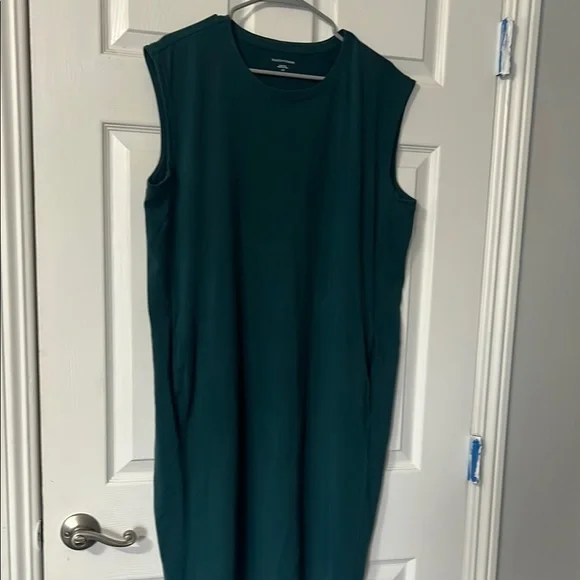 slim fit dress slacks Organic Cotton Stretch Jersey Dress – Eileen Fisher Renew main image 1